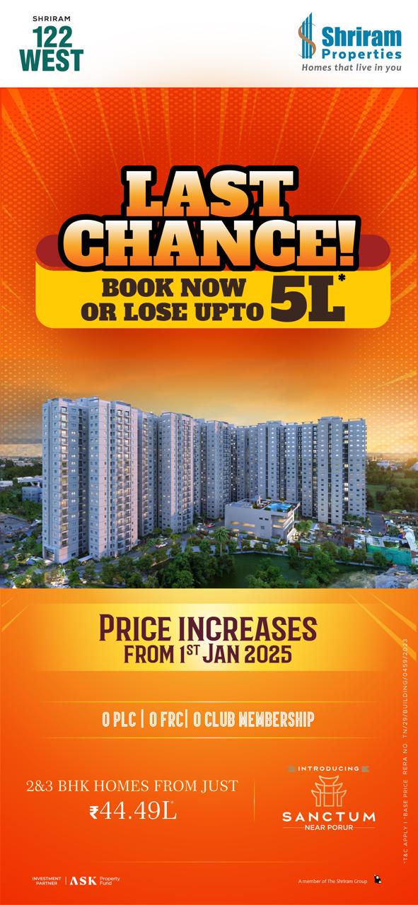 Luxury Apartment Near Porur